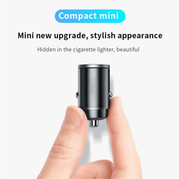 100W/200W QC3.0 PD Mini Car Charger 12-24V Lighter Fast Charging Car USB Type C Charger for Xiaomi Samsung Huawei iPhone Power - Image 7