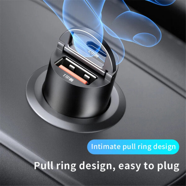 100W/200W QC3.0 PD Mini Car Charger 12-24V Lighter Fast Charging Car USB Type C Charger for Xiaomi Samsung Huawei iPhone Power - Image 8