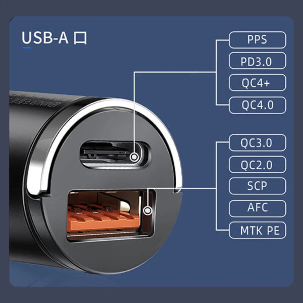 100W Mini Car Charger Lighter Fast Charging for iPhone QC3.0 Mini PD USB Type C Car Phone Charger for Xiaomi Samsung Huawei - Image 8
