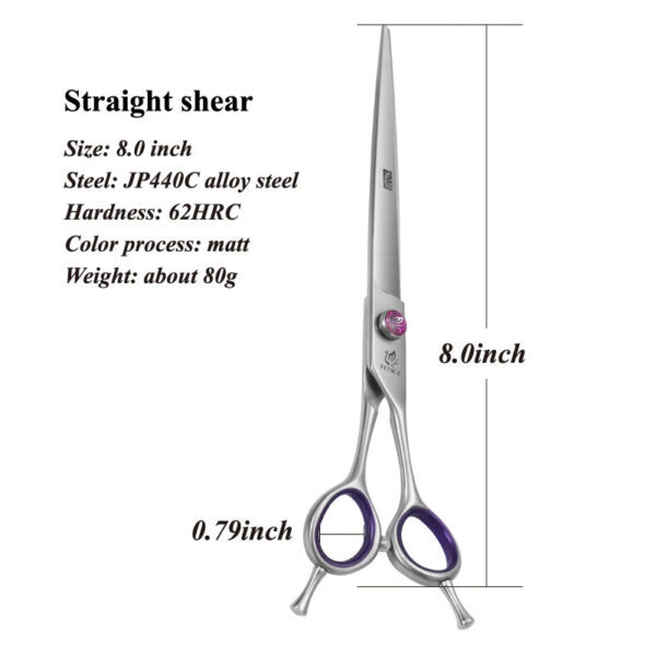 Fenice Professional Dog Grooming Scissors - 7.0/8.0 Inch Thinning Chunker Shears (JP440C) - Image 12