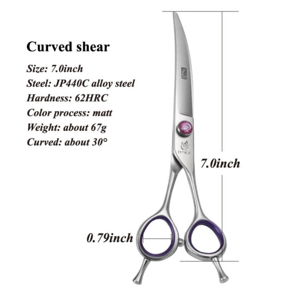 Fenice Professional Dog Grooming Scissors - 7.0/8.0 Inch Thinning Chunker Shears (JP440C) - Image 10
