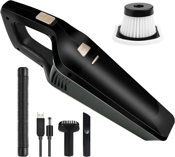 Handheld Vacuums Cordless, Powerful Handheld Hoover Vacuum Cleaner, Portable Lightweight Car Vacuums, 120W Wet & Dry Vacuum - Image 2