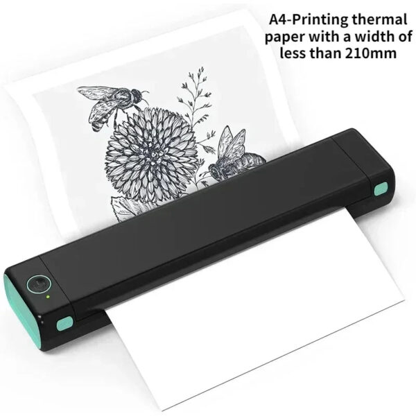 M08F A4 Portable Thermal Printer 8.26x11.69 A4 Thermal Paper Wireless Mobile Travel Printer Android iOS Laptop Printer - Image 12