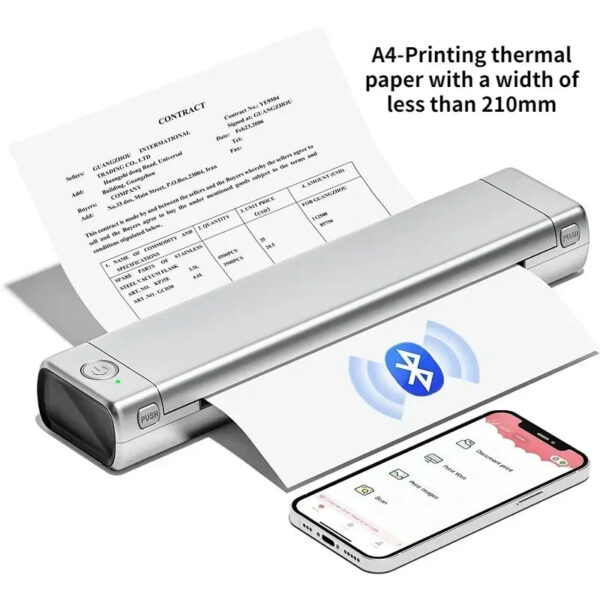 M08F A4 Portable Thermal Printer 8.26x11.69 A4 Thermal Paper Wireless Mobile Travel Printer Android iOS Laptop Printer - Image 14