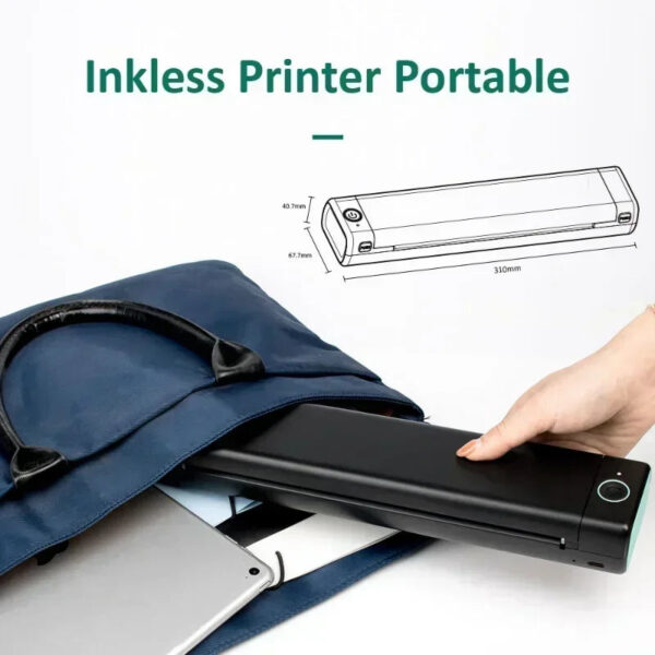 M08F A4 Portable Thermal Printer 8.26x11.69 A4 Thermal Paper Wireless Mobile Travel Printer Android iOS Laptop Printer - Image 7