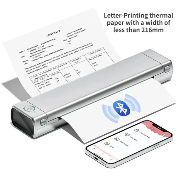 M08F A4 Portable Thermal Printer 8.26x11.69 A4 Thermal Paper Wireless Mobile Travel Printer Android iOS Laptop Printer - Image 10