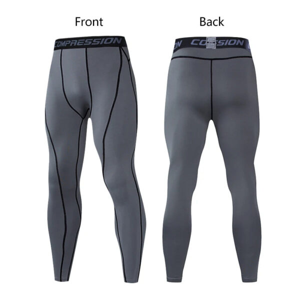 Men's Compression Pants Cycling Running Basketball Soccer Elasticity Sweatpants Fitness Tights Legging Trousers Rash Guard Gym - Image 11