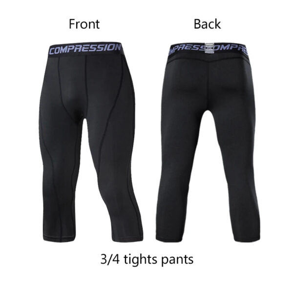 Men's Compression Pants Cycling Running Basketball Soccer Elasticity Sweatpants Fitness Tights Legging Trousers Rash Guard Gym - Image 12