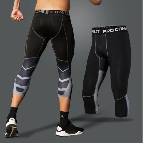 Men's Compression Pants Cycling Running Basketball Soccer Elasticity Sweatpants Fitness Tights Legging Trousers Rash Guard Gym - Image 14