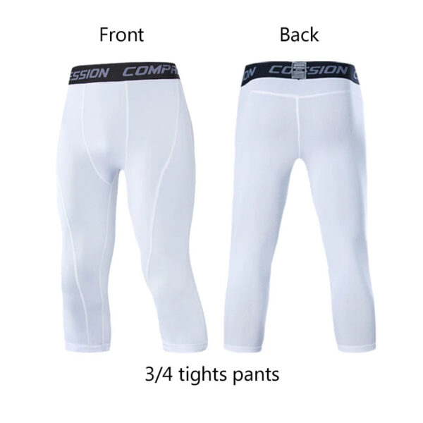 Men's Compression Pants Cycling Running Basketball Soccer Elasticity Sweatpants Fitness Tights Legging Trousers Rash Guard Gym - Image 15
