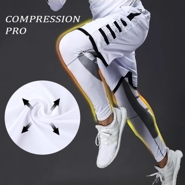 Men's Compression Pants Cycling Running Basketball Soccer Elasticity Sweatpants Fitness Tights Legging Trousers Rash Guard Gym - Image 19