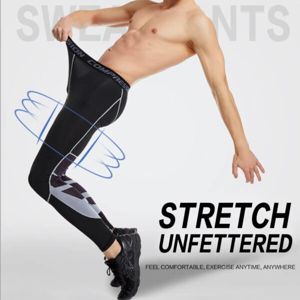 Men's Compression Pants Cycling Running Basketball Soccer Elasticity Sweatpants Fitness Tights Legging Trousers Rash Guard Gym - Image 20