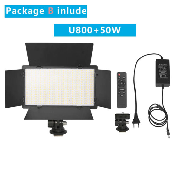 Nagnahz U800+ LED Video Light Photo Studio Lamp Bi-Color 2500K-8500k Dimmable with Tripod Stand Remote for Video Recording Para - Image 13