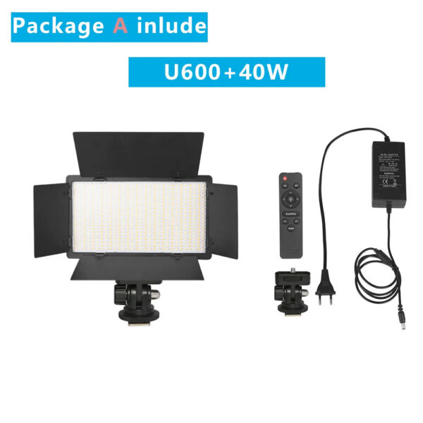 Nagnahz U800+ LED Video Light Photo Studio Lamp Bi-Color 2500K-8500k Dimmable with Tripod Stand Remote for Video Recording Para - Image 14